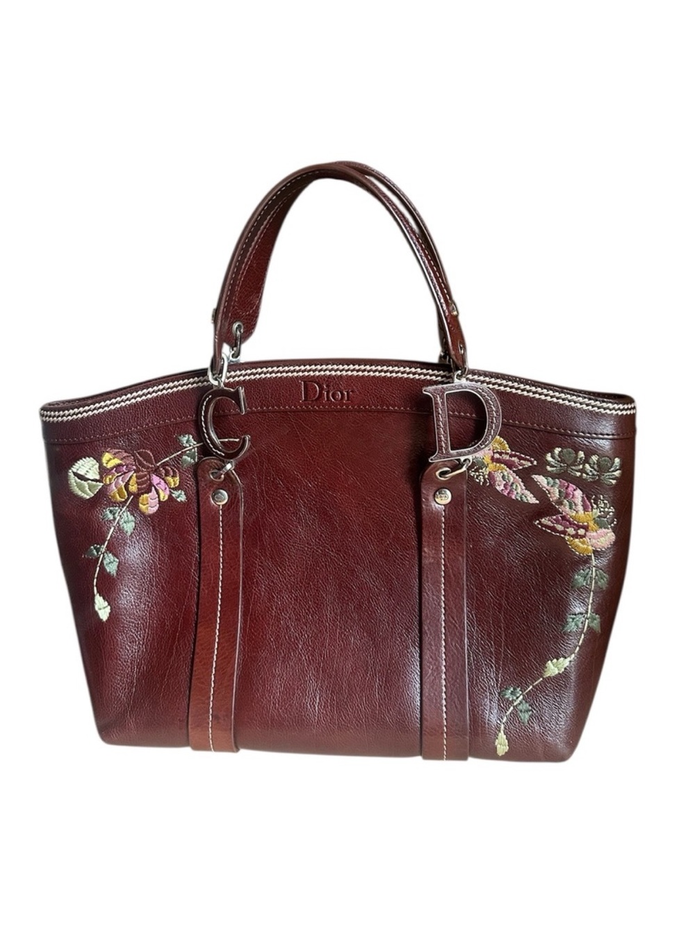 Christian Dior RARE Galliano Romantique Flowers
Leather bag butterfly